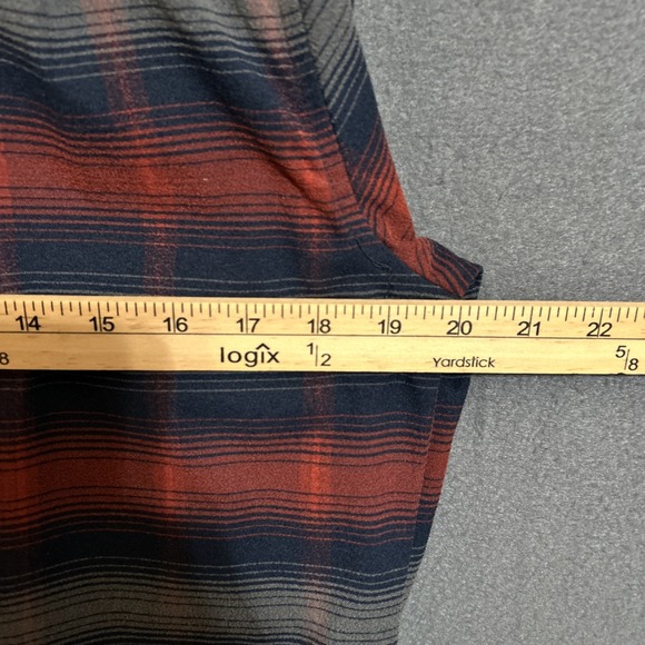 Merrell Select Wick Plaid Performance Flannel Long Sleeve Button Shirt Men Small - Picture 7 of 9